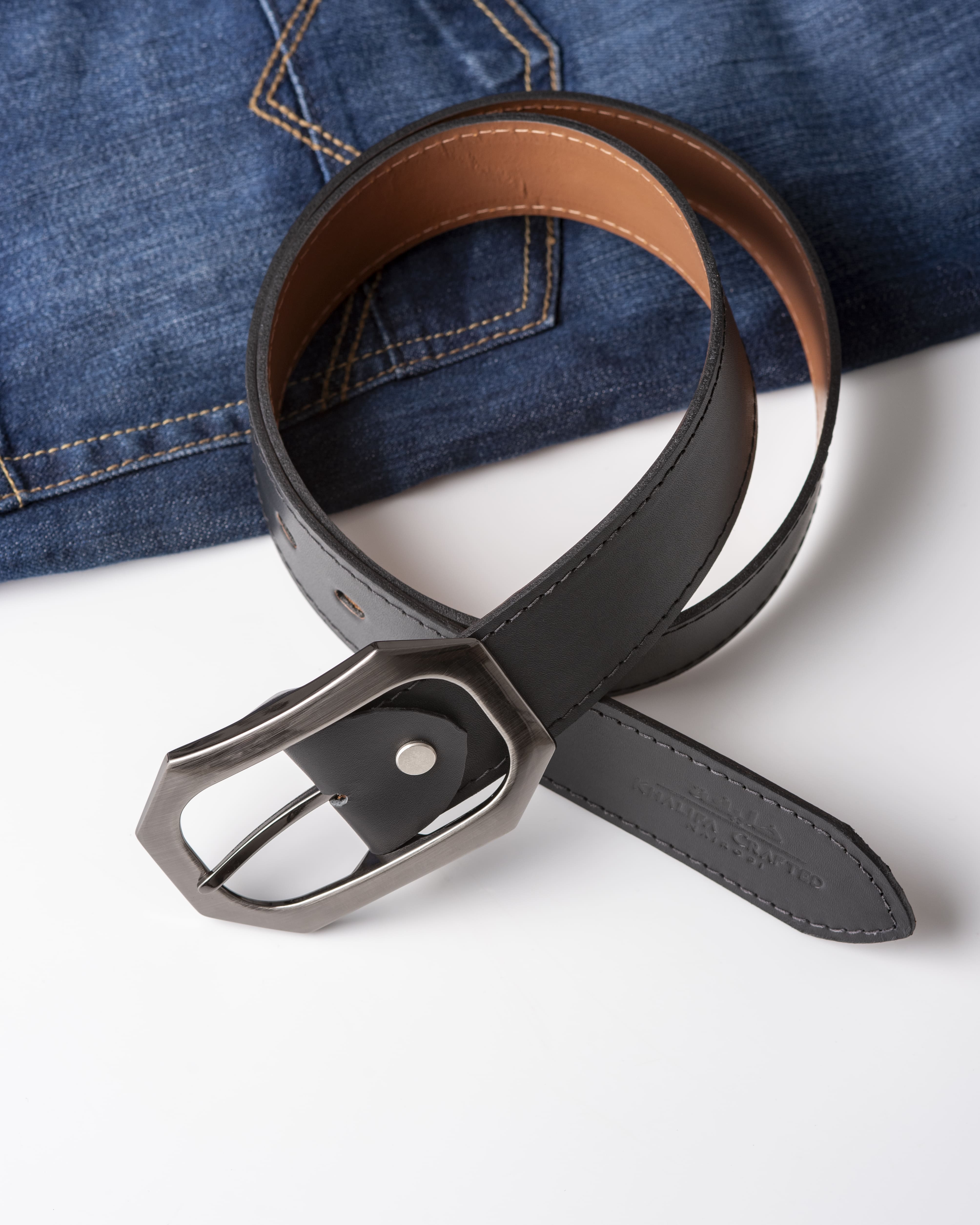 40mm Non-Reversible Belt  with Curved Square Buckle thumbnail