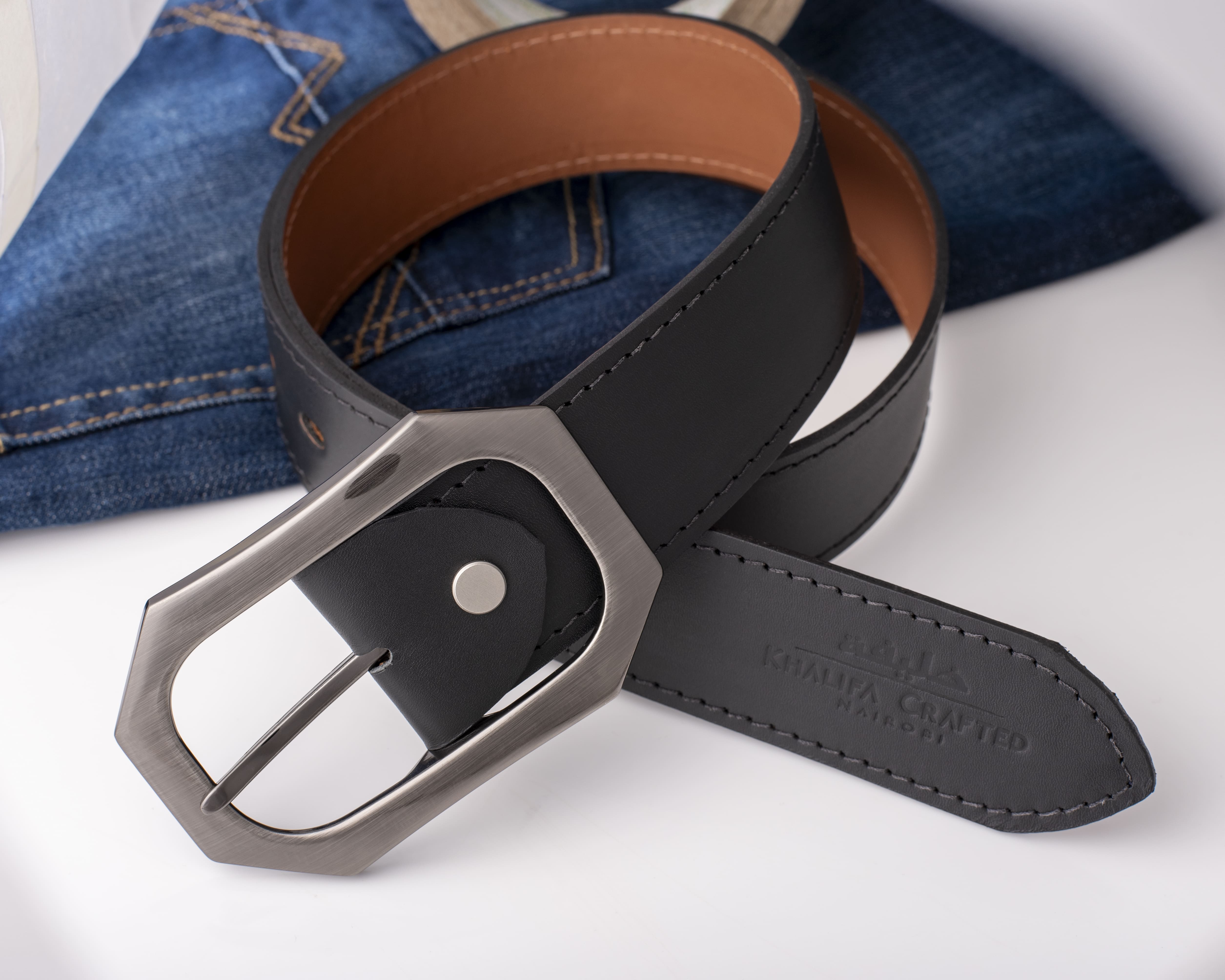40mm Non-Reversible Belt  with Curved Square Buckle thumbnail