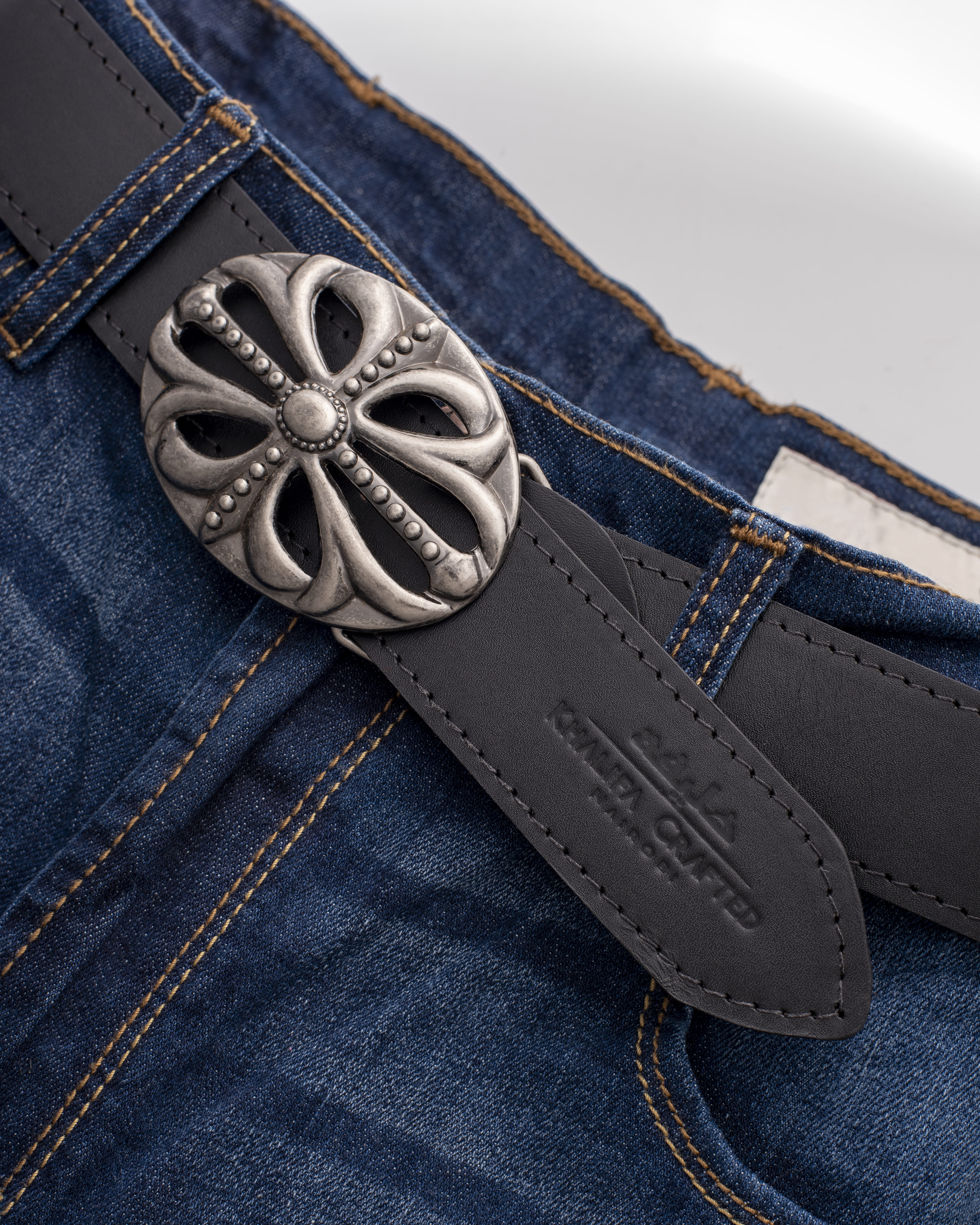 40mm Non-Reversible Belt  with Flower Buckle thumbnail